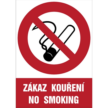 Značka Zákaz kouření - No smoking